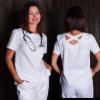 Picture of Medical women's top "Nicole". White